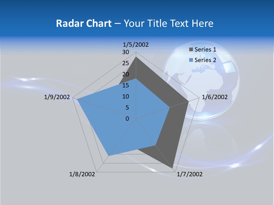 Backdrop Blue Square PowerPoint Template