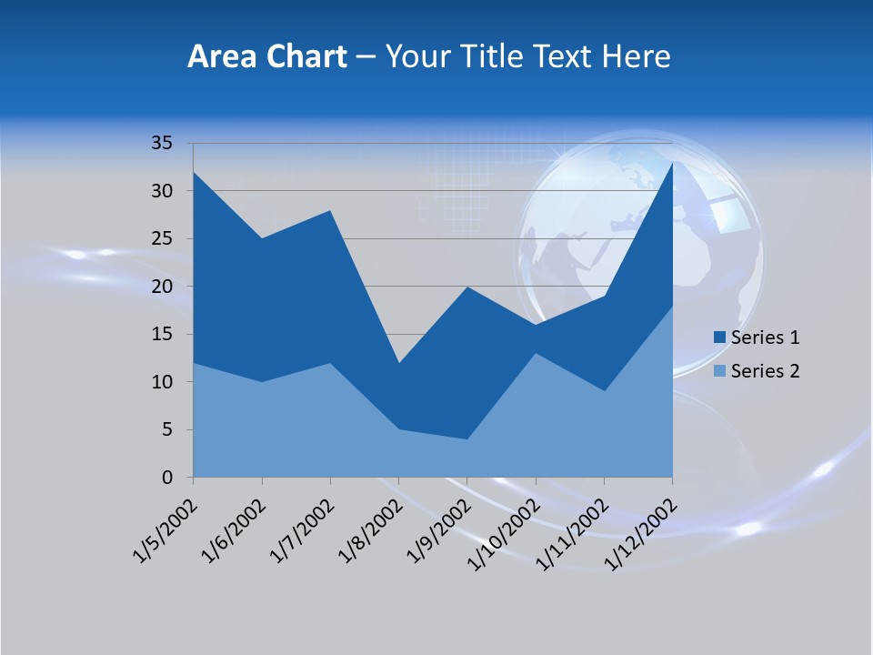 Backdrop Blue Square PowerPoint Template