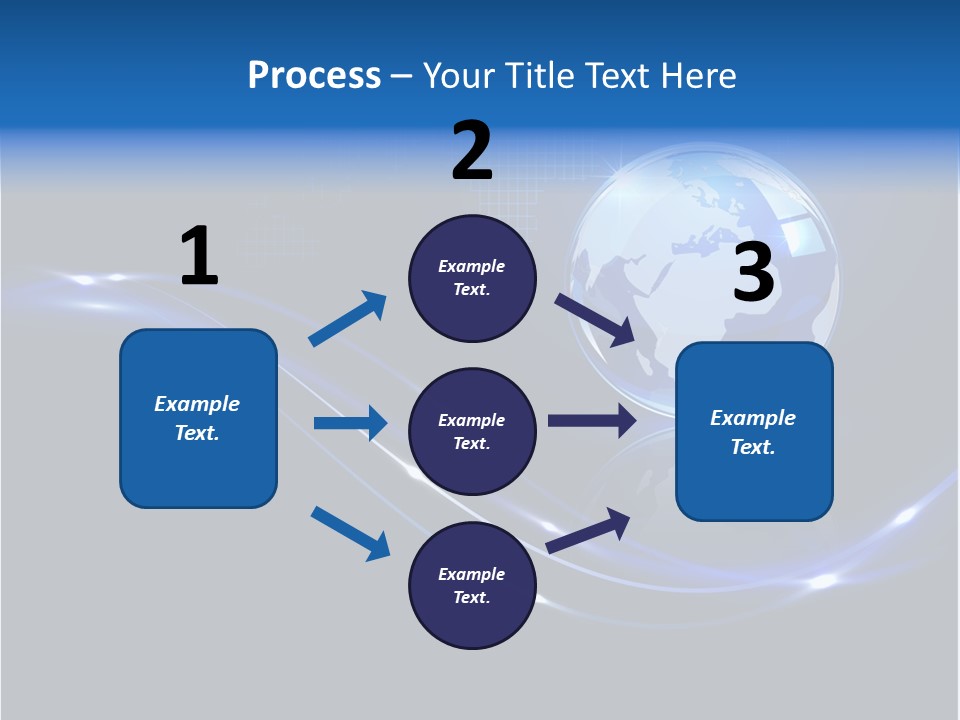 Backdrop Blue Square PowerPoint Template