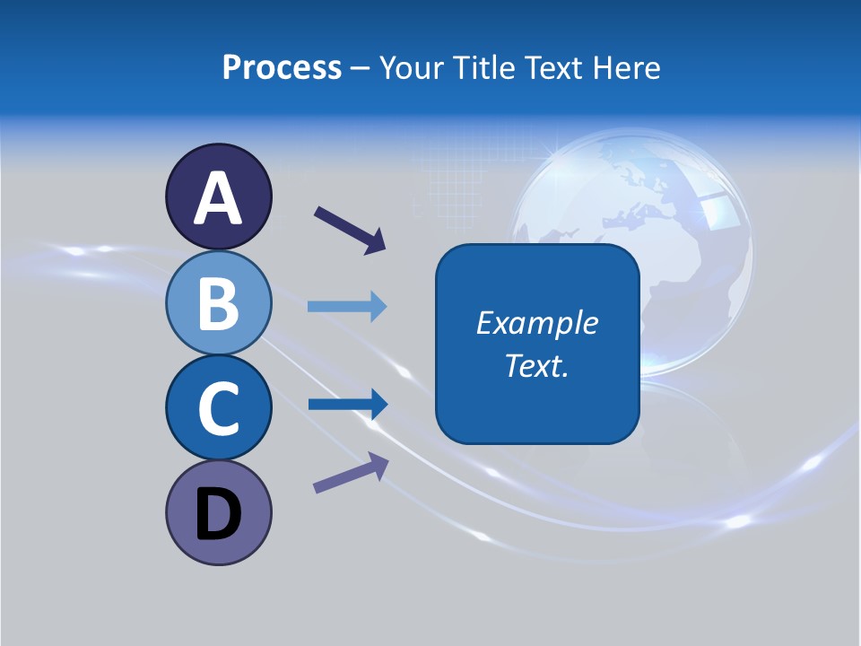 Backdrop Blue Square PowerPoint Template
