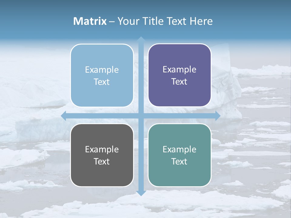 White Antarctic Ocean PowerPoint Template