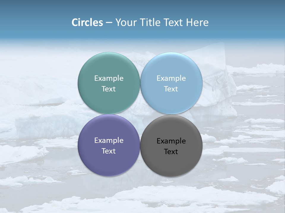 White Antarctic Ocean PowerPoint Template