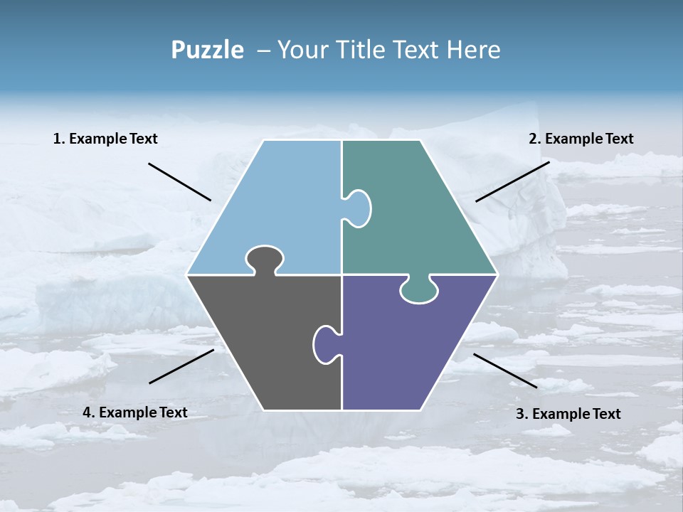 White Antarctic Ocean PowerPoint Template