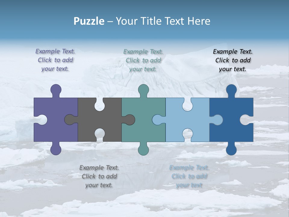 White Antarctic Ocean PowerPoint Template