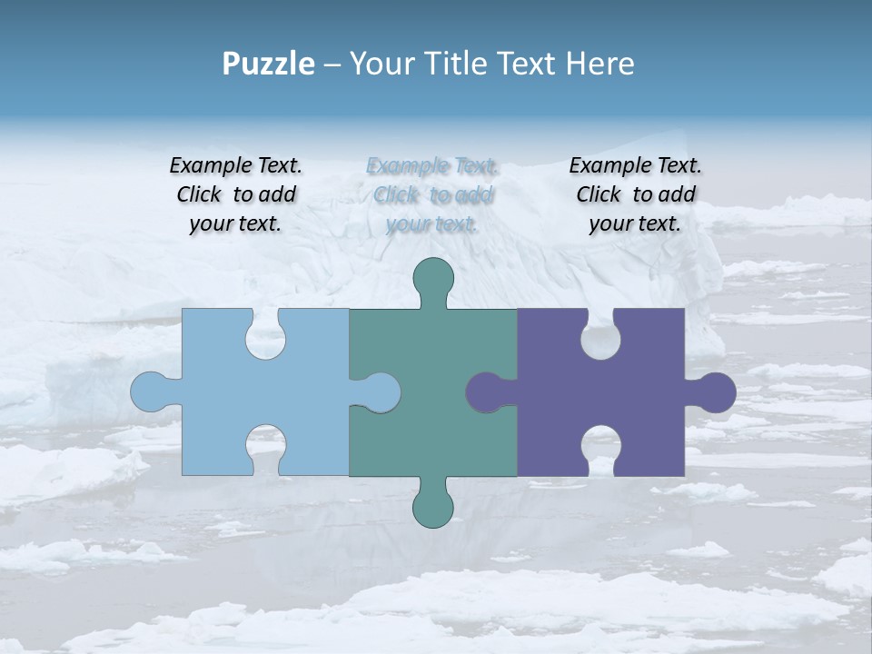 White Antarctic Ocean PowerPoint Template