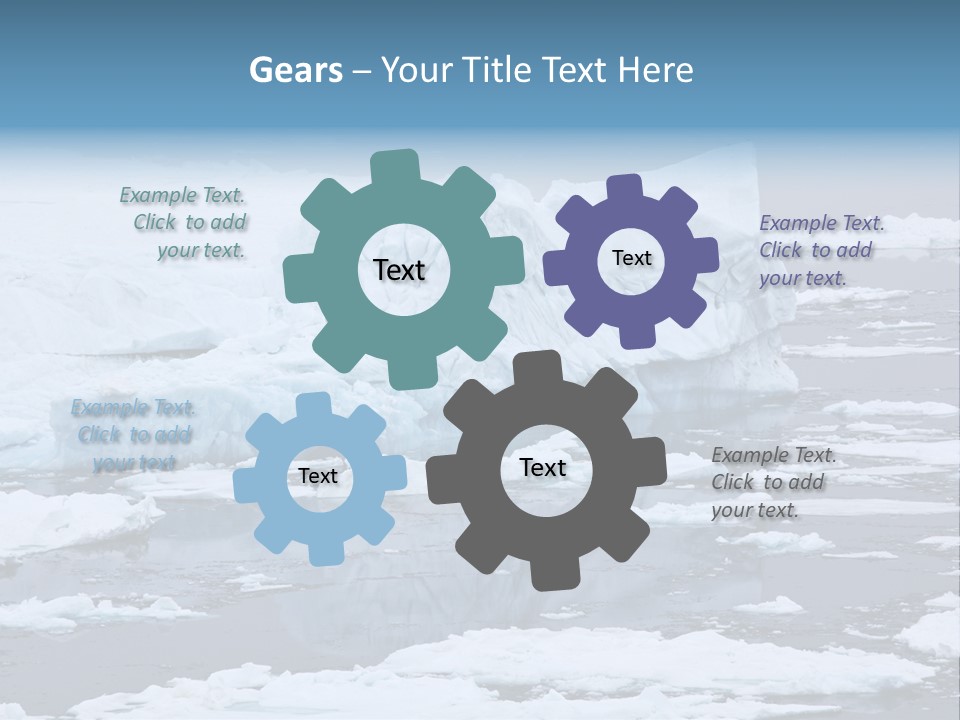 White Antarctic Ocean PowerPoint Template