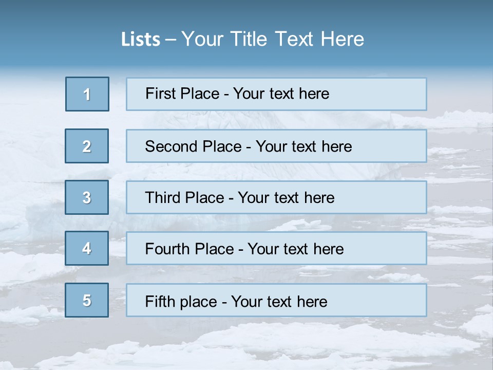 White Antarctic Ocean PowerPoint Template