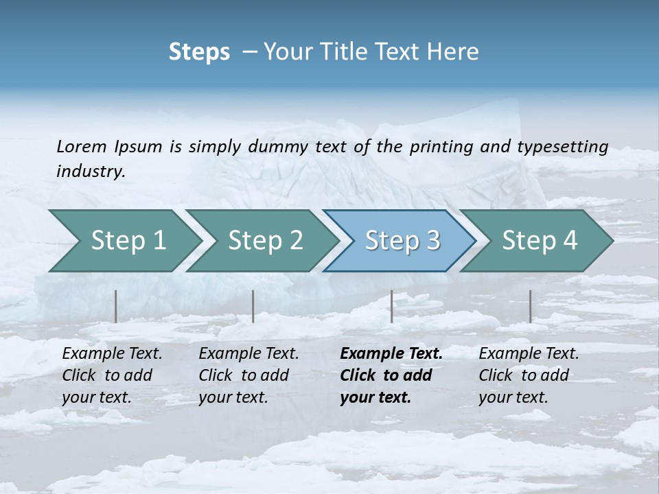 White Antarctic Ocean PowerPoint Template