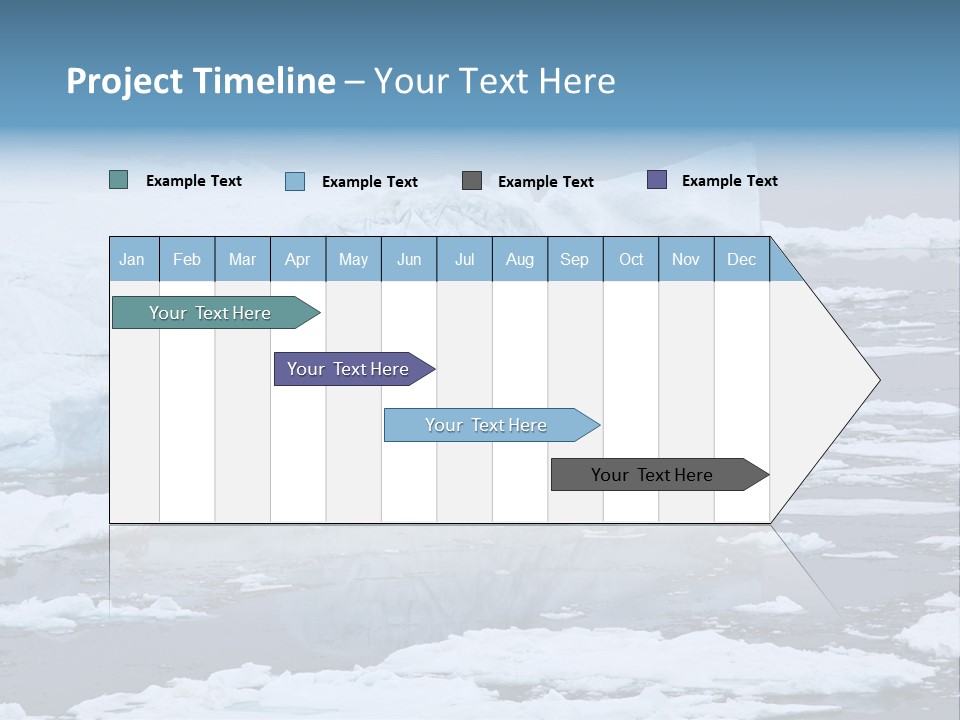White Antarctic Ocean PowerPoint Template
