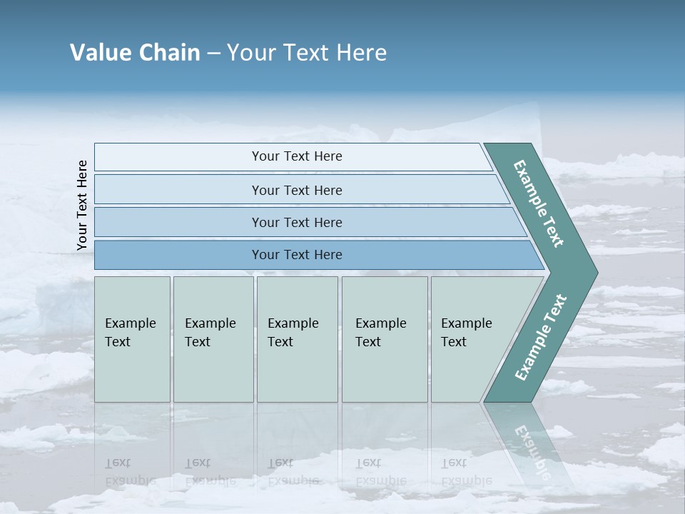 White Antarctic Ocean PowerPoint Template