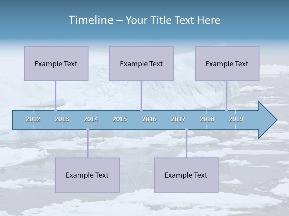 White Antarctic Ocean PowerPoint Template