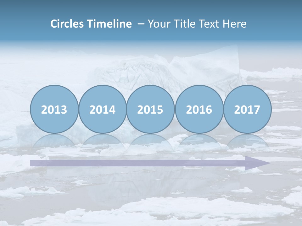 White Antarctic Ocean PowerPoint Template
