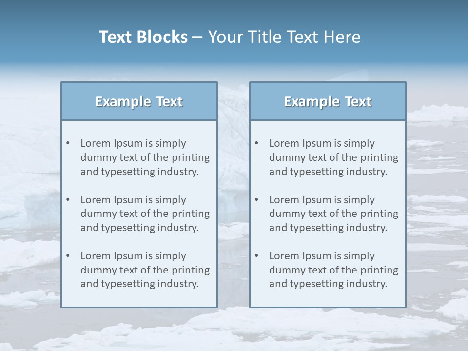 White Antarctic Ocean PowerPoint Template