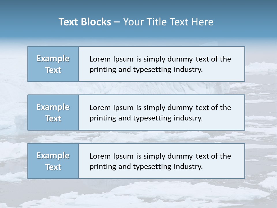 White Antarctic Ocean PowerPoint Template