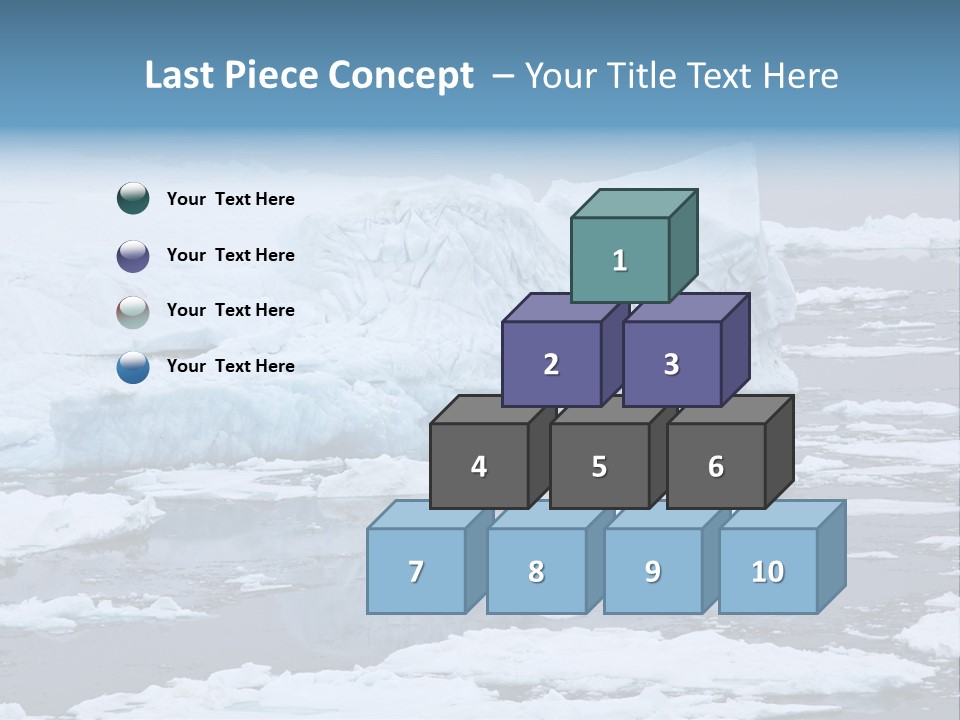 White Antarctic Ocean PowerPoint Template