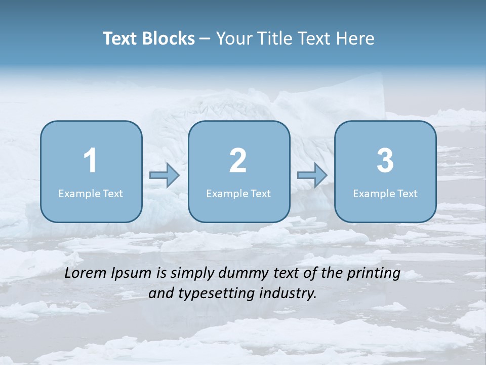 White Antarctic Ocean PowerPoint Template