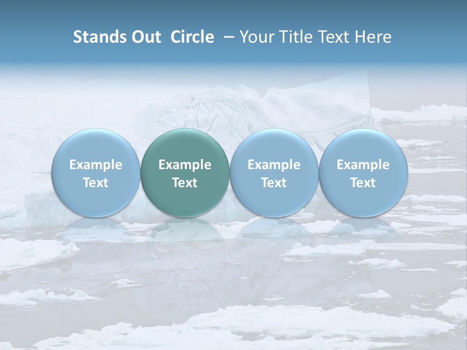 White Antarctic Ocean PowerPoint Template