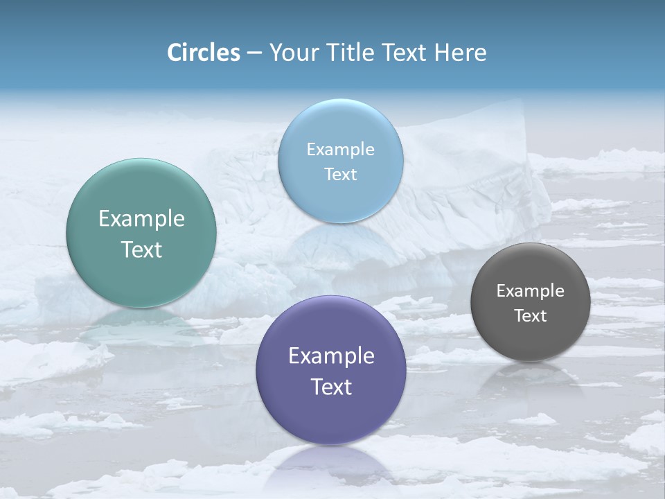 White Antarctic Ocean PowerPoint Template