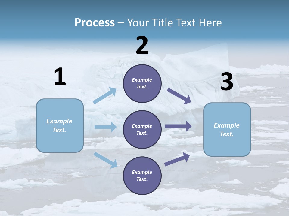 White Antarctic Ocean PowerPoint Template