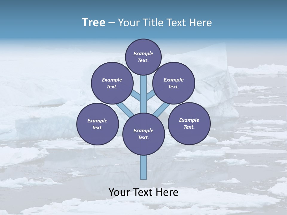 White Antarctic Ocean PowerPoint Template