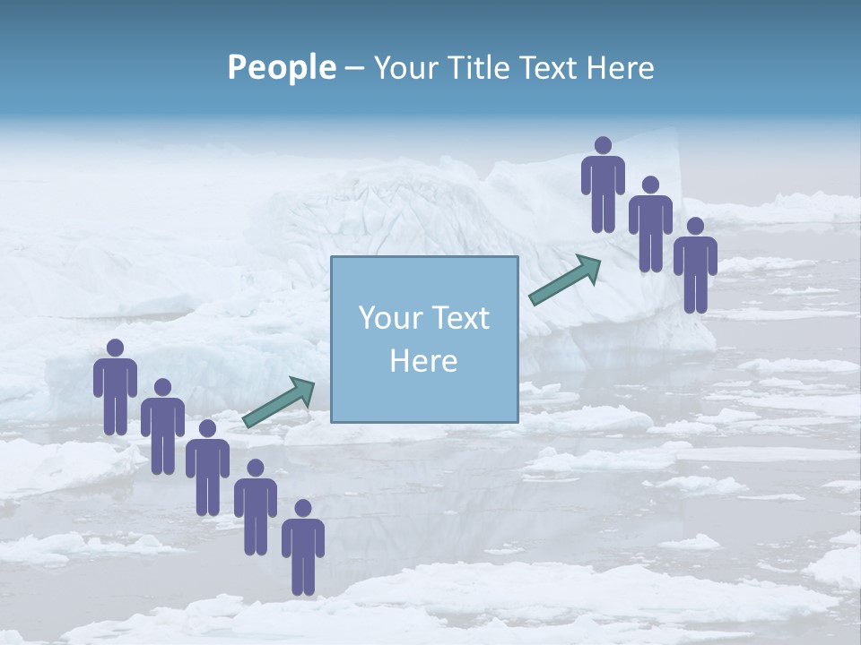 White Antarctic Ocean PowerPoint Template