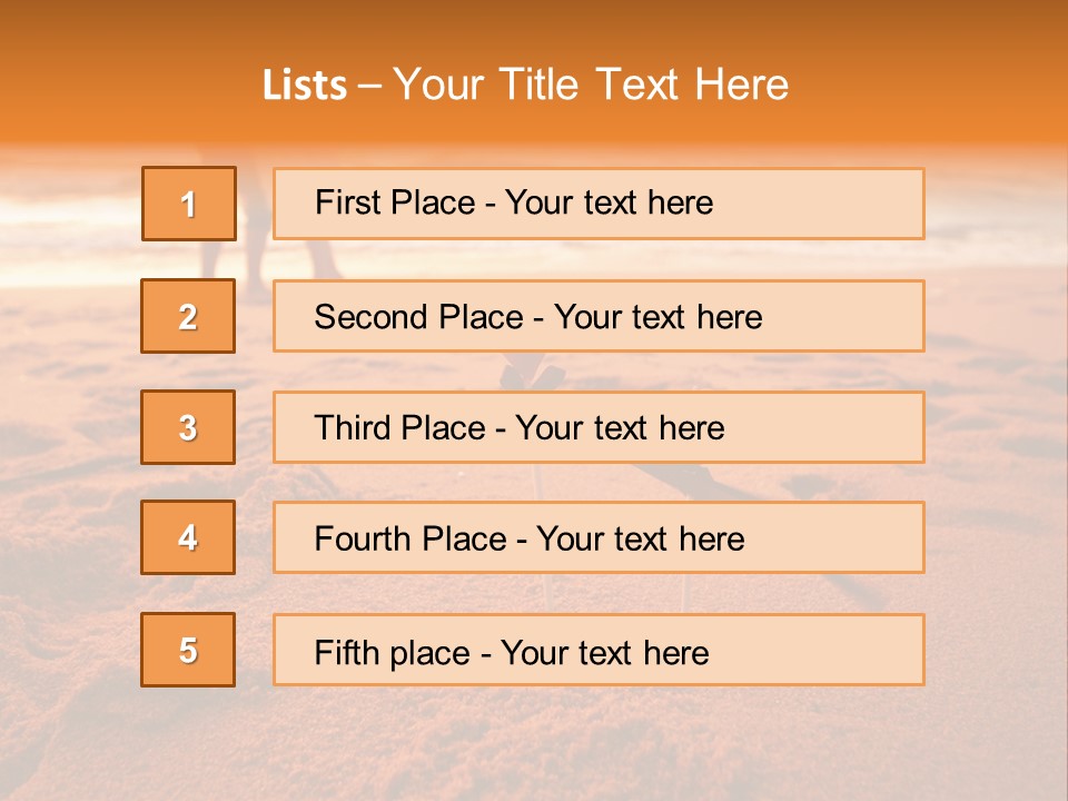 A Couple Standing On A Beach Holding Hands PowerPoint Template