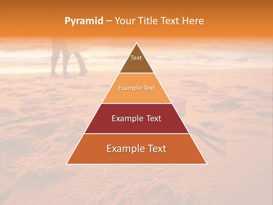 A Couple Standing On A Beach Holding Hands PowerPoint Template