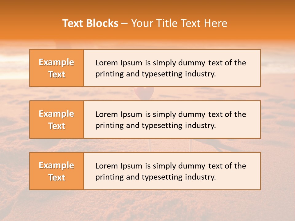 A Couple Standing On A Beach Holding Hands PowerPoint Template