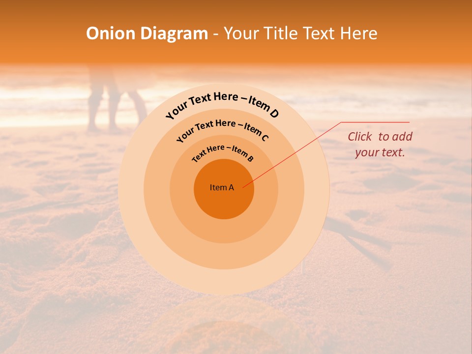 A Couple Standing On A Beach Holding Hands PowerPoint Template
