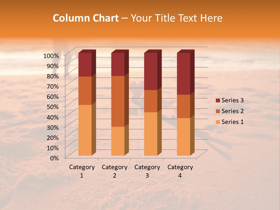 A Couple Standing On A Beach Holding Hands PowerPoint Template