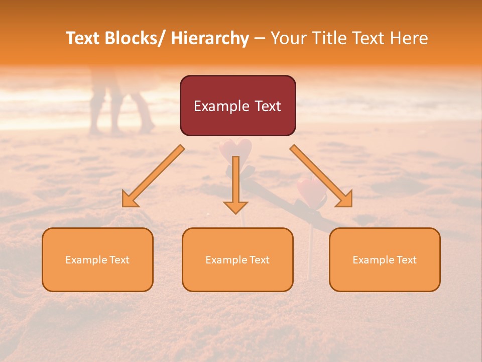 A Couple Standing On A Beach Holding Hands PowerPoint Template