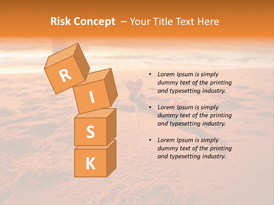 A Couple Standing On A Beach Holding Hands PowerPoint Template