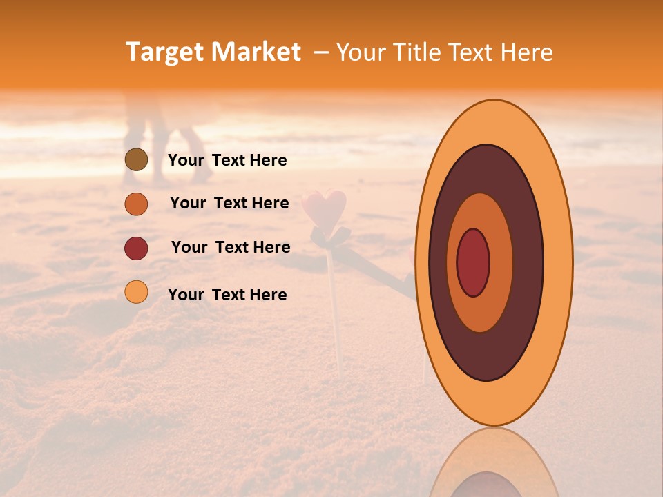 A Couple Standing On A Beach Holding Hands PowerPoint Template