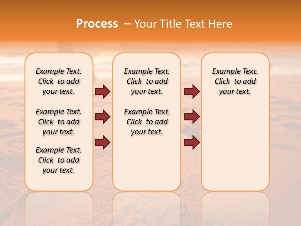 A Couple Standing On A Beach Holding Hands PowerPoint Template