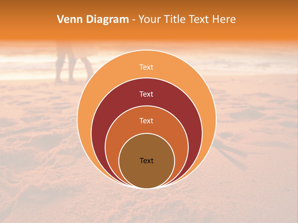 A Couple Standing On A Beach Holding Hands PowerPoint Template