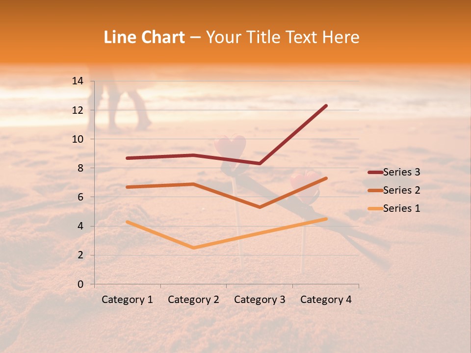 A Couple Standing On A Beach Holding Hands PowerPoint Template