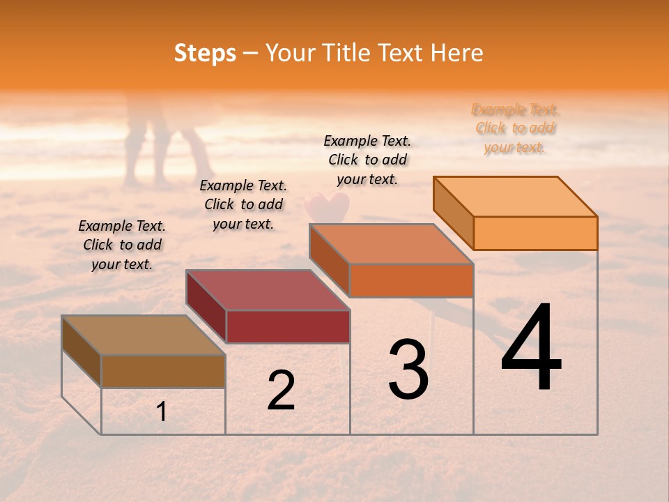 A Couple Standing On A Beach Holding Hands PowerPoint Template