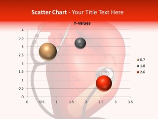 A Heart With A Stethoscope On Top Of It PowerPoint Template