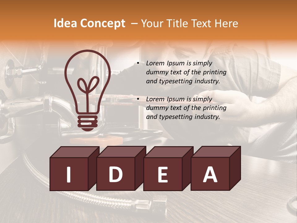 Interior Builder Pipe PowerPoint Template