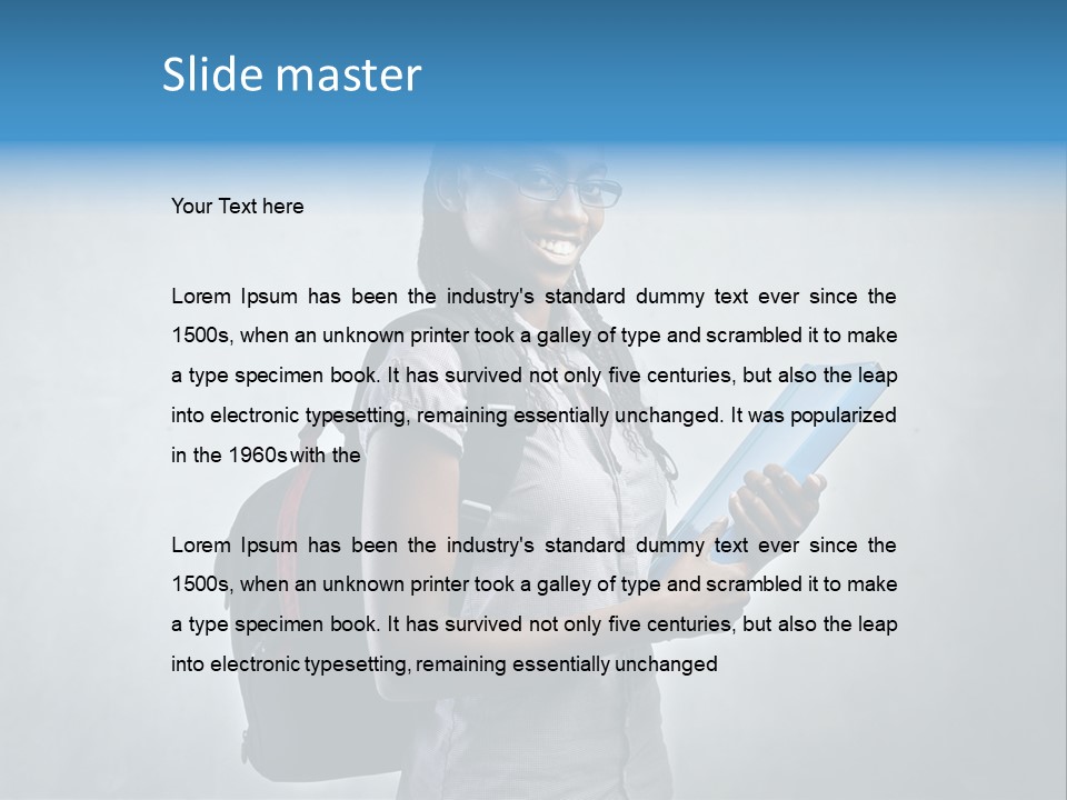 Shirt African Happy PowerPoint Template