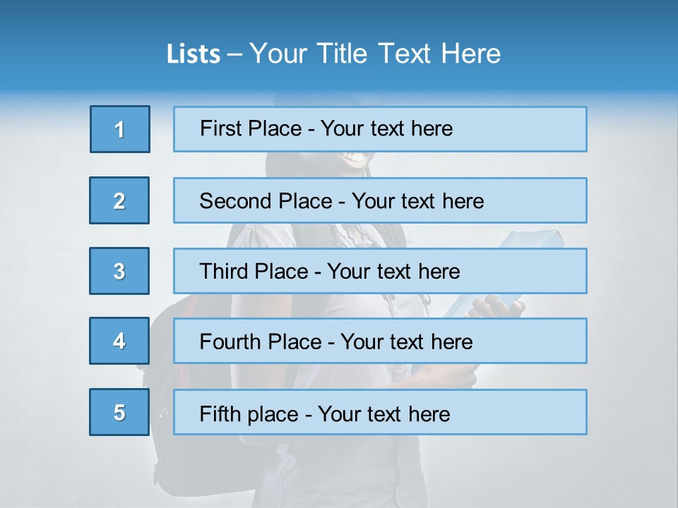 Shirt African Happy PowerPoint Template