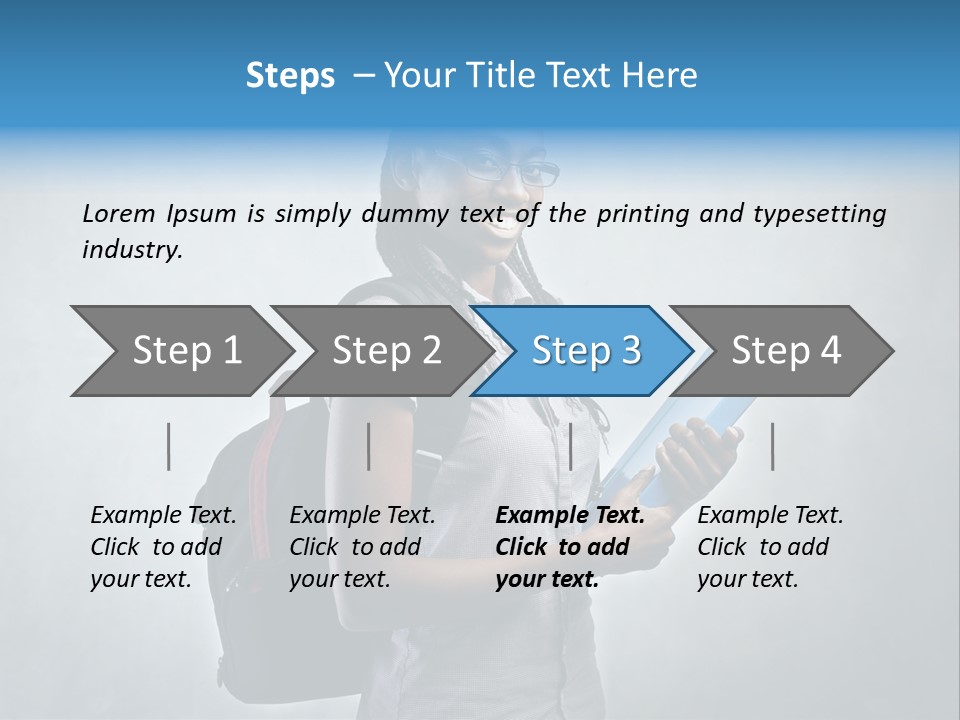 Shirt African Happy PowerPoint Template