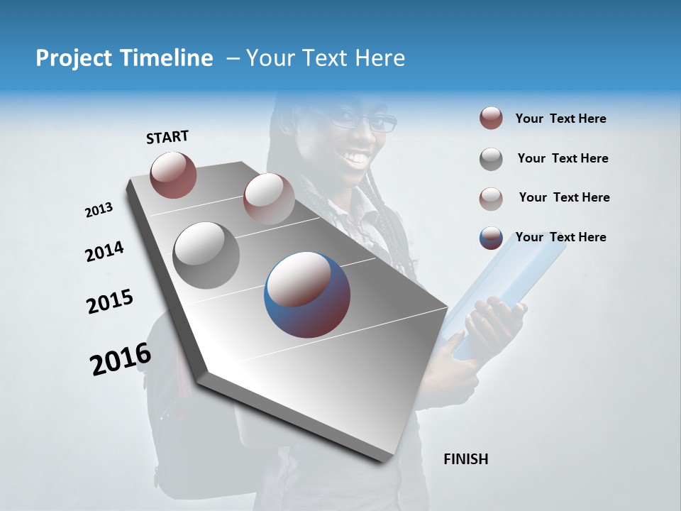 Shirt African Happy PowerPoint Template