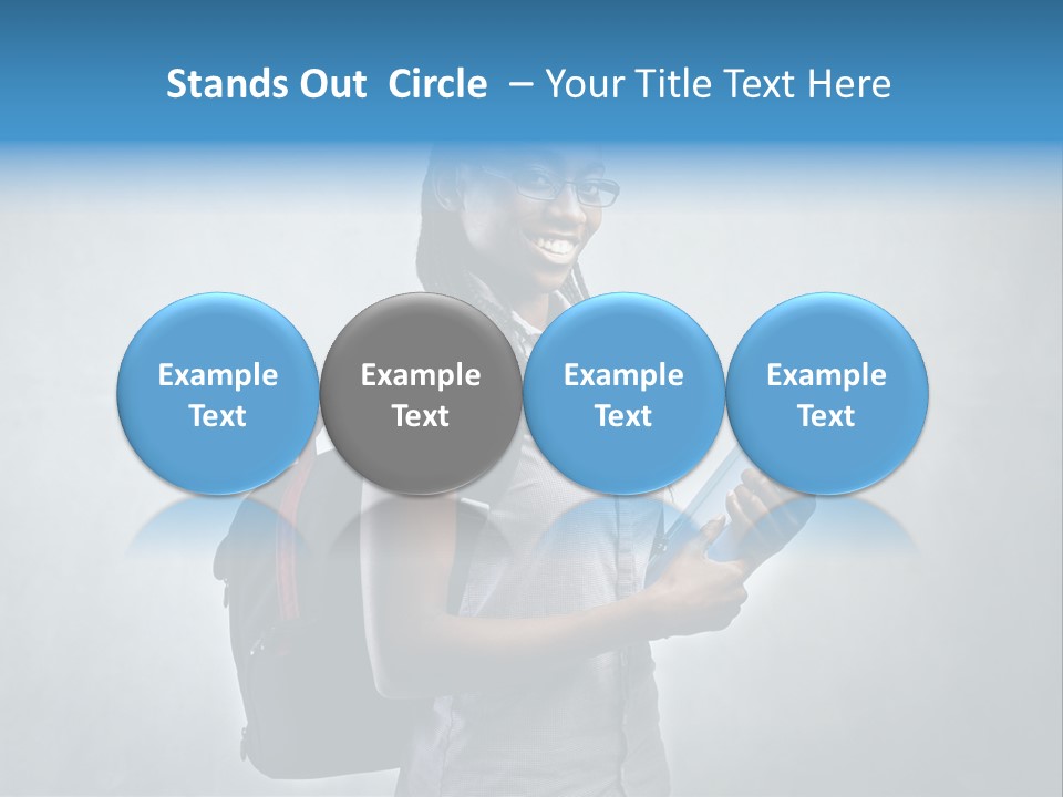 Shirt African Happy PowerPoint Template