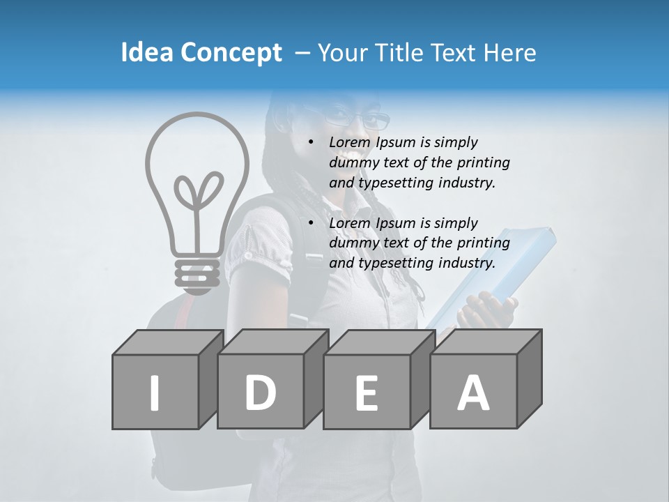 Shirt African Happy PowerPoint Template