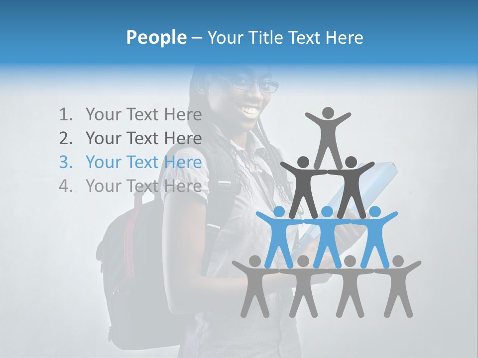 Shirt African Happy PowerPoint Template