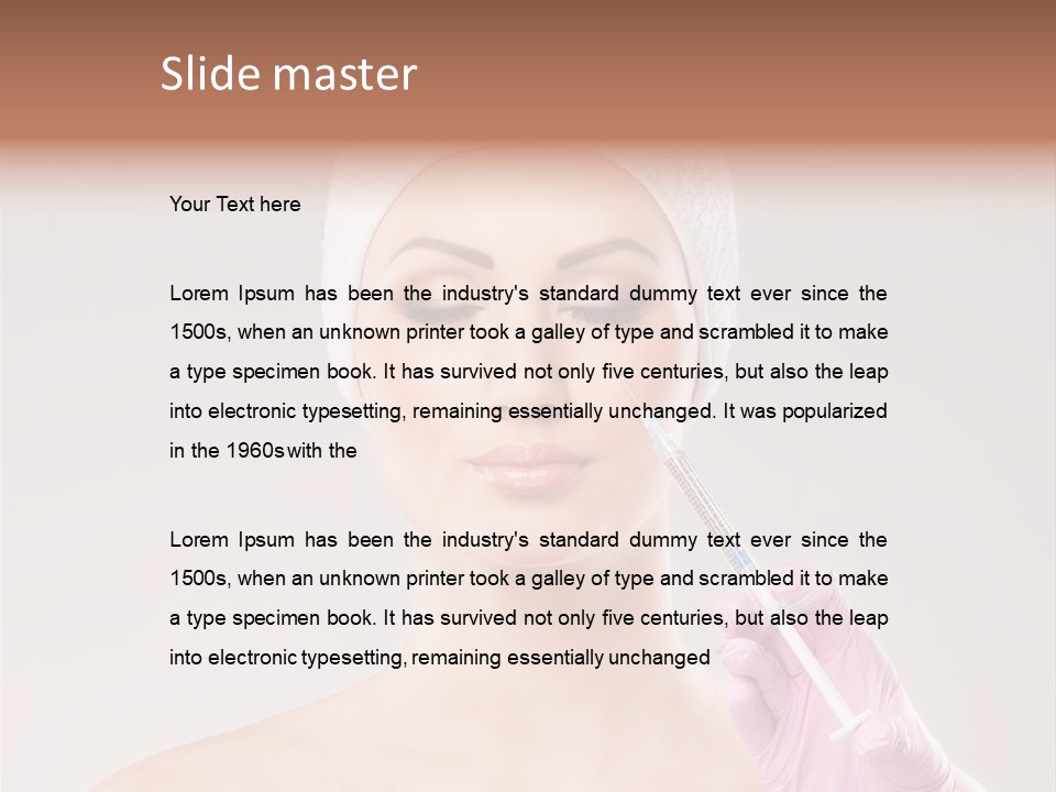 Anesthetic Girl Salon PowerPoint Template