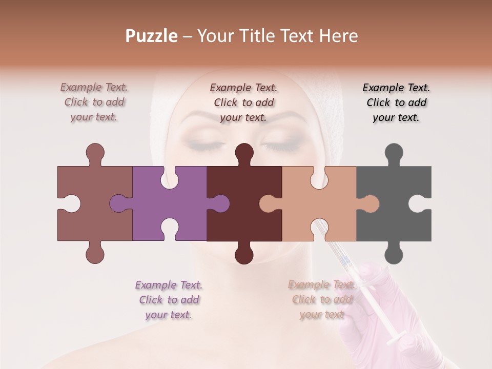 Anesthetic Girl Salon PowerPoint Template