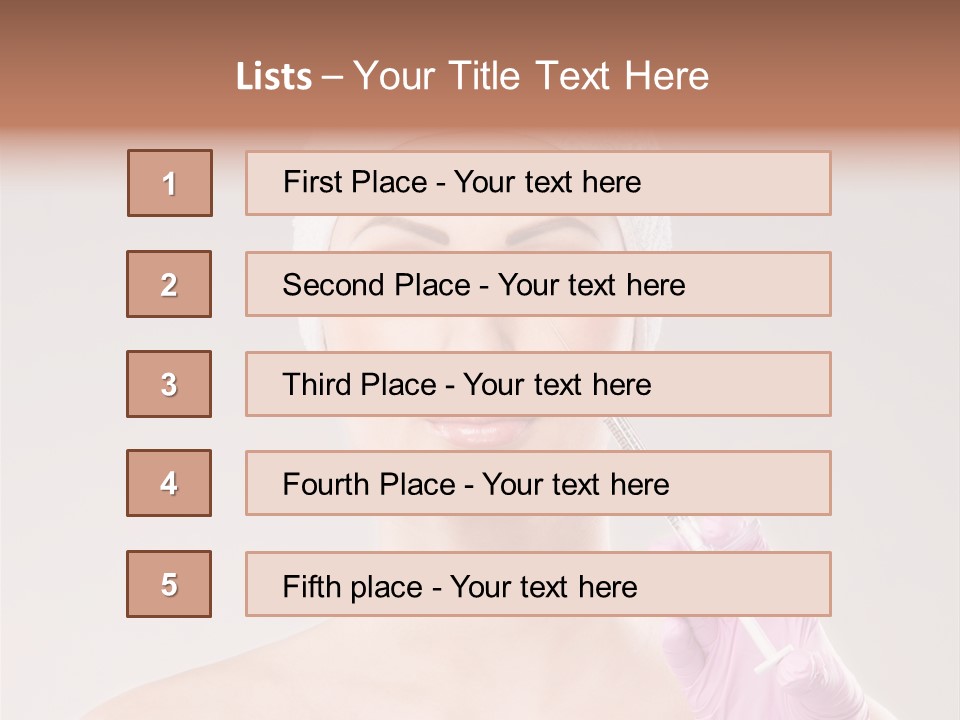 Anesthetic Girl Salon PowerPoint Template