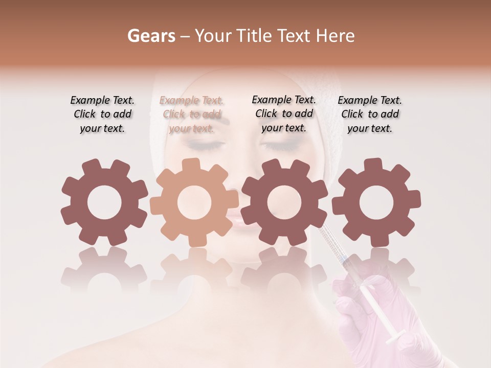 Anesthetic Girl Salon PowerPoint Template